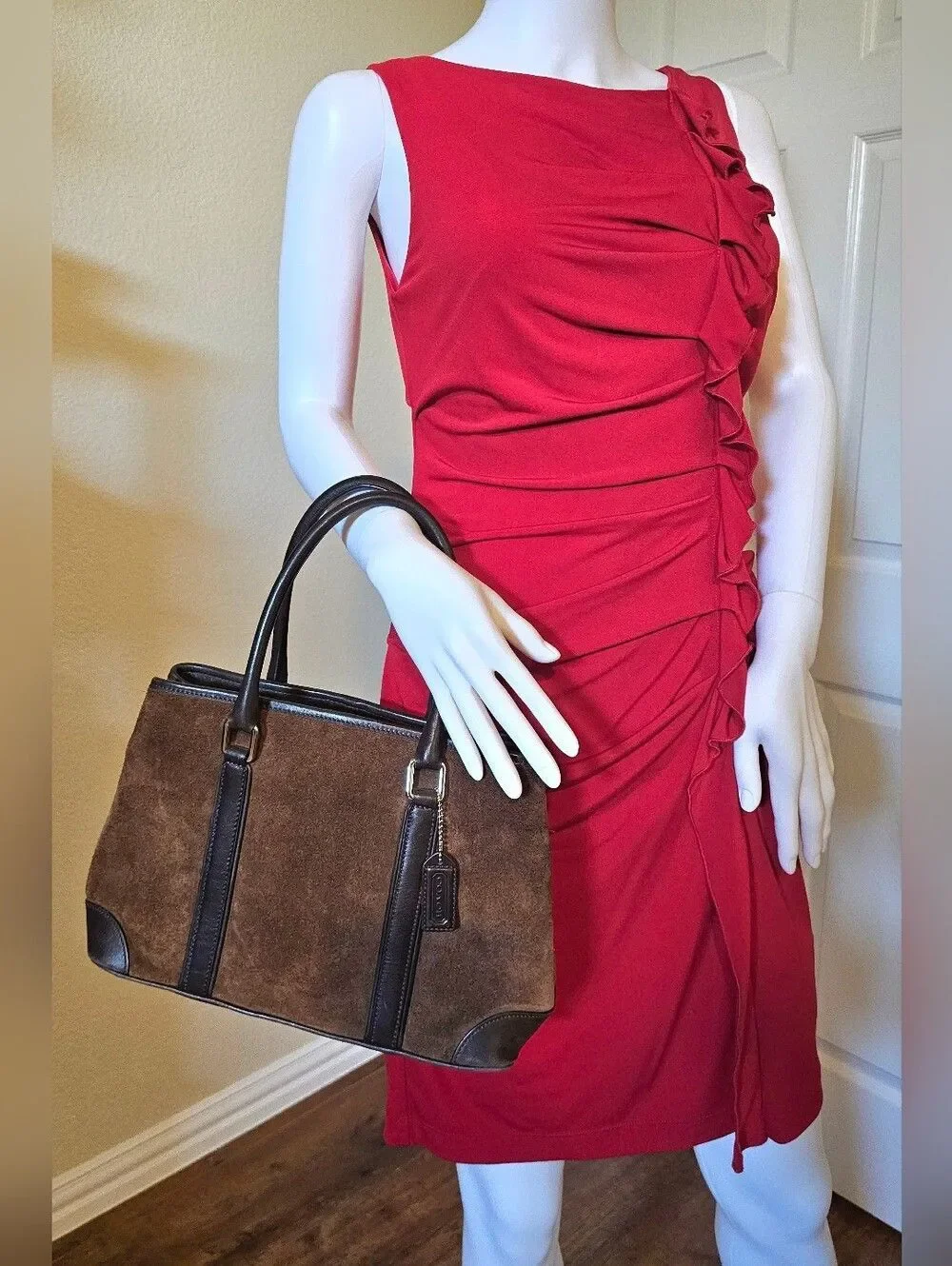 Coach Hampton Suede Tote